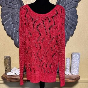 Nevada Red Knit Sweater